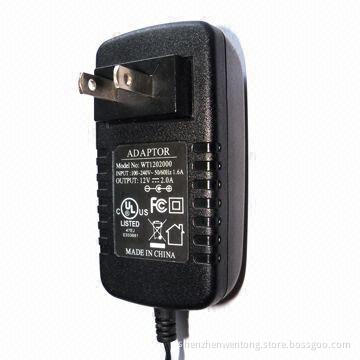 12V/2A Switching Adapter, Lower Ripple/Noise and High Efficiency Features